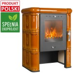 Piec kaflowy OWCZAREK PK13 Eko Brąz 5,7 kW
