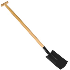 Szpadel ogrodowy 18 cm z trzonem drewnianym typu T - B008