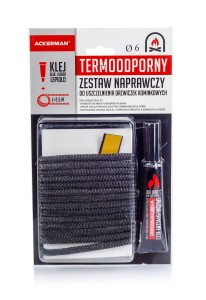 Sznur uszczelniający ø 6 mm / L 2,5 m / klej 20 ml