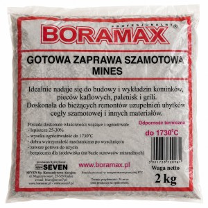 Zaprawa szamotowa BORAMAX MINES 2 kg